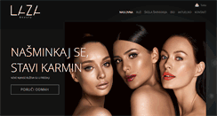 Desktop Screenshot of lazamakeup.com